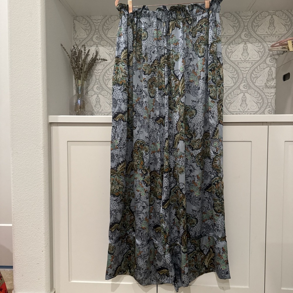 Free People Goddess Sleep Pants, Hazy Blue, Large